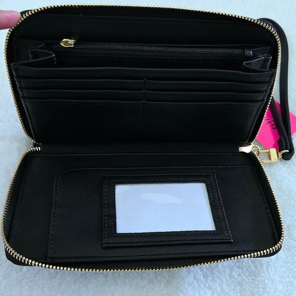 Betsey Johnson Fruits🍒🍐 XO Zip Around Wristlet - NWT